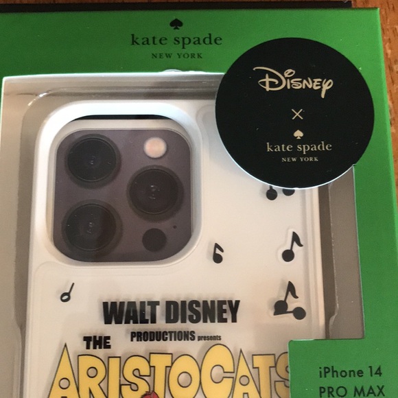 Authentic Kate Spade Aristocats Disney iPhone Pro Max. New in Box with tag. - Picture 5 of 12